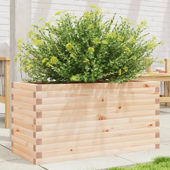 Plantekasse i massivt fyrretræ 90x40x45,5 cm