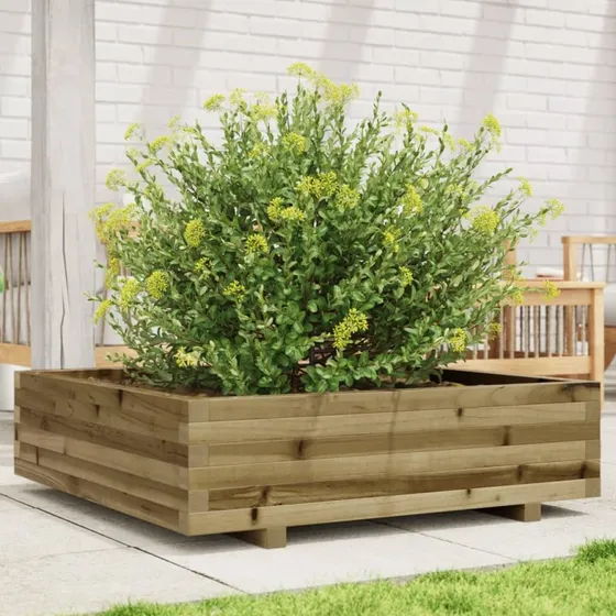 Plantekasse 90x90x26,5 cm i imprægneret fyrretræ