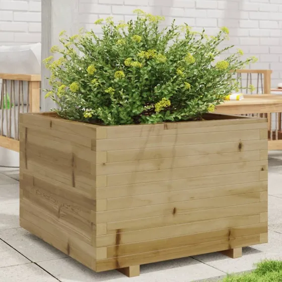 Plantekasse i imprægneret fyrretræ 70×70×49,5 cm