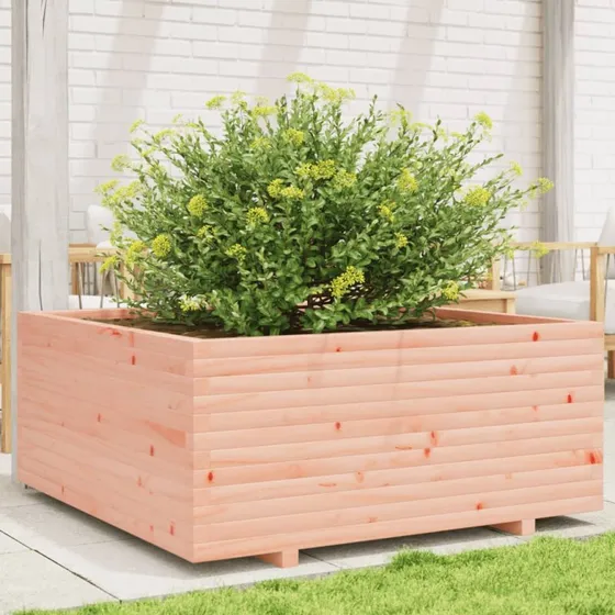 Plantekasse i massivt douglasgran 110x110x49,5 cm