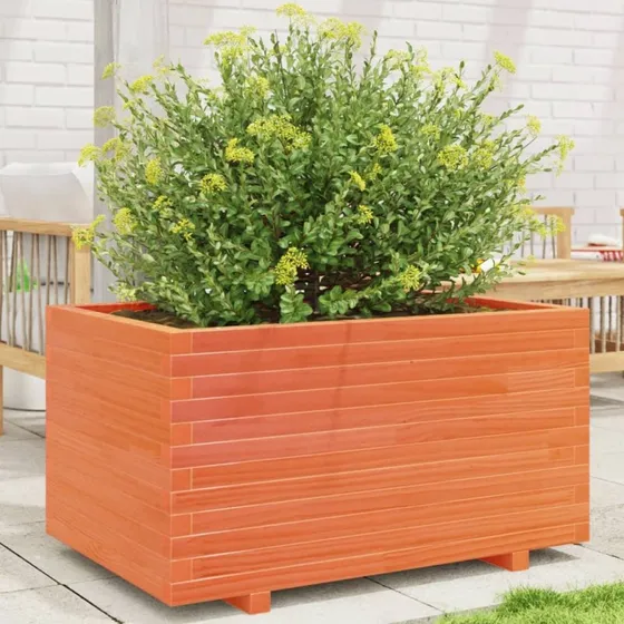 Plantekasse i massivt fyrretræ 90x60x49,5 cm