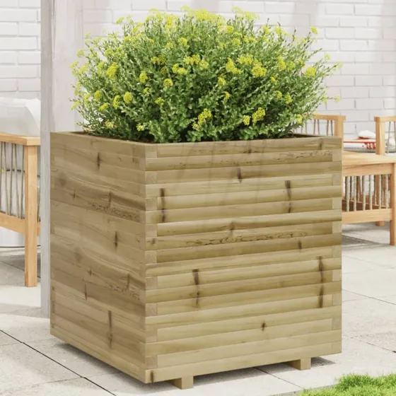 Plantekasse 70×70×72,5 cm imprægneret fyrretræ