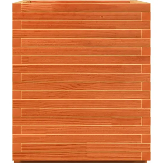 Plantekasse i massivt fyrretræ 90x60x72,5 cm – gyldenbrun