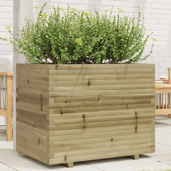 Plantekasse i imprægneret fyrretræ 90×60×72,5 cm