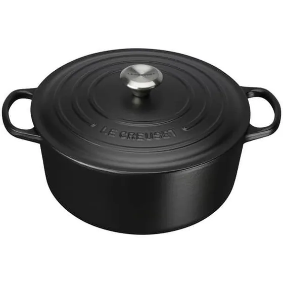 Le Creuset Signature stegegryde 5,3 L mat sort
