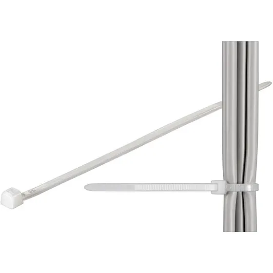 Universal kabelbindere vejrbestandige 200x2,5 mm, transparente (100 stk)