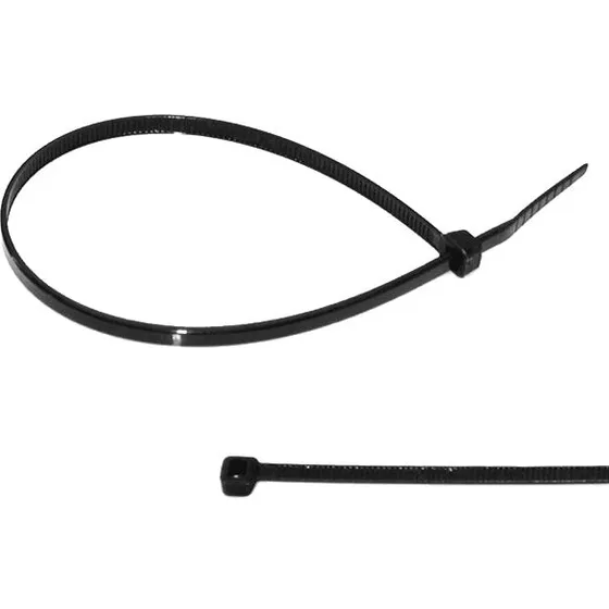 Kabelbinder 4,8x200 mm sort, 100 stk