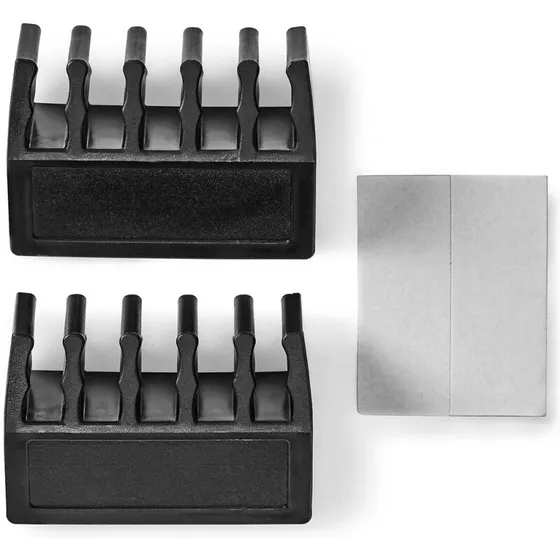 Nedis Kabelholder 7,1 mm (5 kabler) Sort - 2 stk