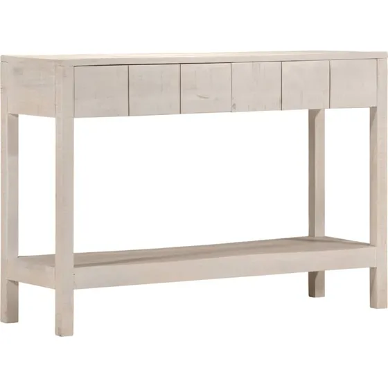 Konsolbord i massivt mangotræ 110x35x75 cm