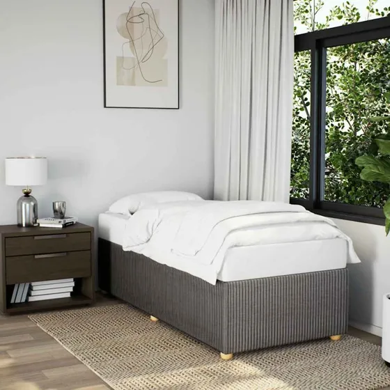 Sengeramme 80x200 cm i gråbrunt stof (uden madras)
