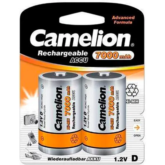 Camelion Genopladelige D 7000 mAh (2 stk.)