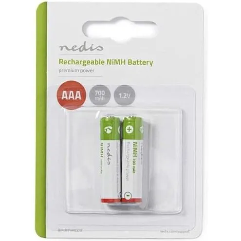 Nedis Genopladelige Ni‑MH AAA 1,2V 700mAh – 2 stk.