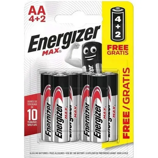 Energizer MAX Power LR06 AA batterier 6 stk