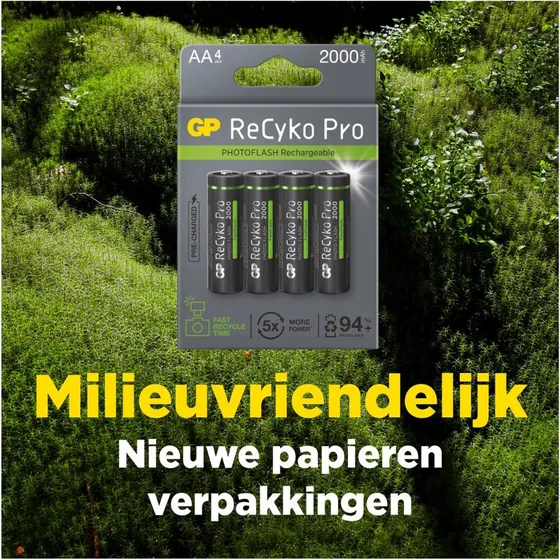 GP ReCyko Pro Photoflash AA 2000 mAh NiMH 1,2V 4-pak