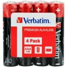 Verbatim AAA Alkaline batterier 4-pack (LR03, 1,5V)