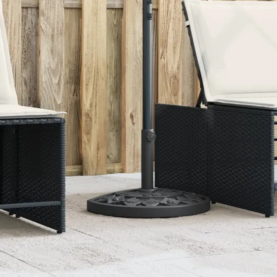 Parasolfod halvrund 9 kg til stænger Ø38/48 mm