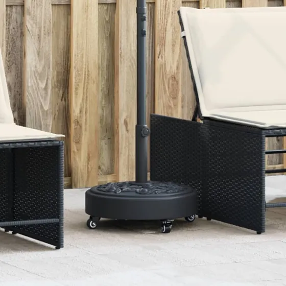 Parasolfod med hjul Ø38/48 mm, rund 27 kg