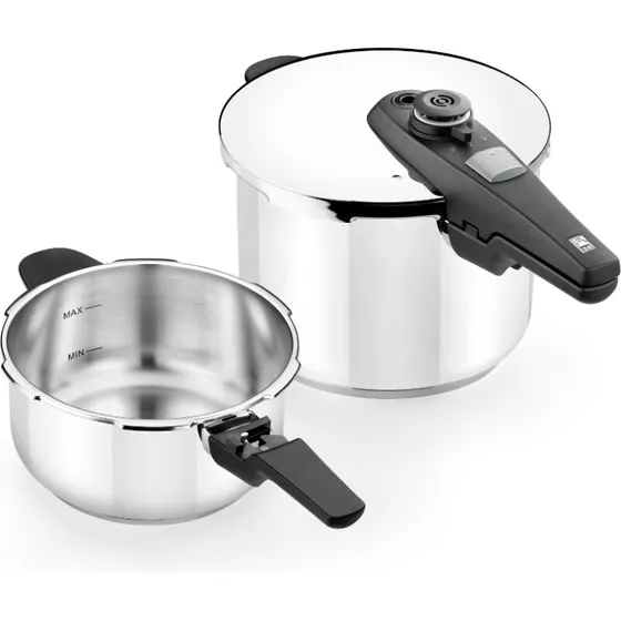 BRA Active Pro trykkoger 24 cm / 10 L, rustfrit stål