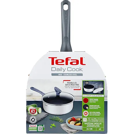 Tefal Daily Cook sauterpande 24 cm med låg, keramisk belægning