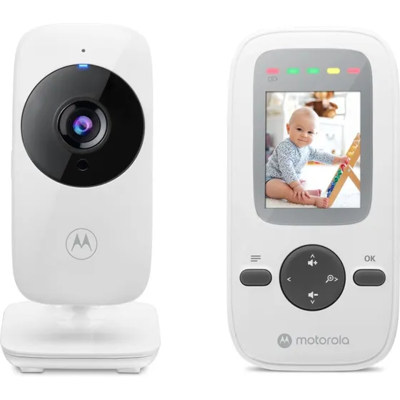 Motorola VM481 Video-babyalarm 2,0" farveskærm, hvid