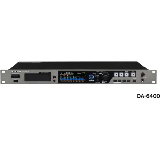 Tascam DA-6400 64-spors digital multitrack-optager (SSD, MADI/DANTE)