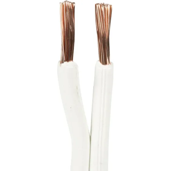 Højttalerledning 2x2,5 mm² hvid - pr. meter