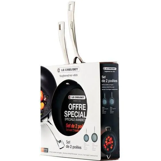 Le Creuset PRO non-stick stegepandesæt 24/28 cm