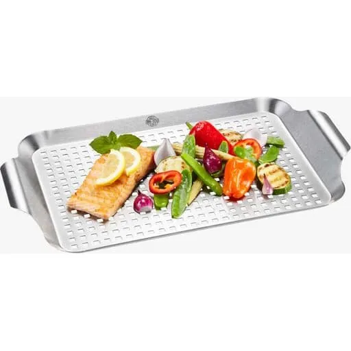 GEFU BBQ Grillpande, stor – rustfrit stål