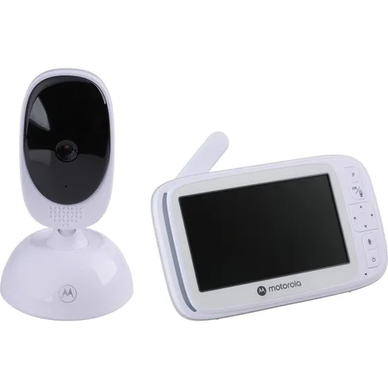 Motorola Babyalarm VM75 Video 5" farveskærm - Hvid