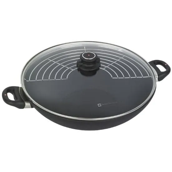 Swiss Diamond Wok 36 cm med låg og rist, induktion
