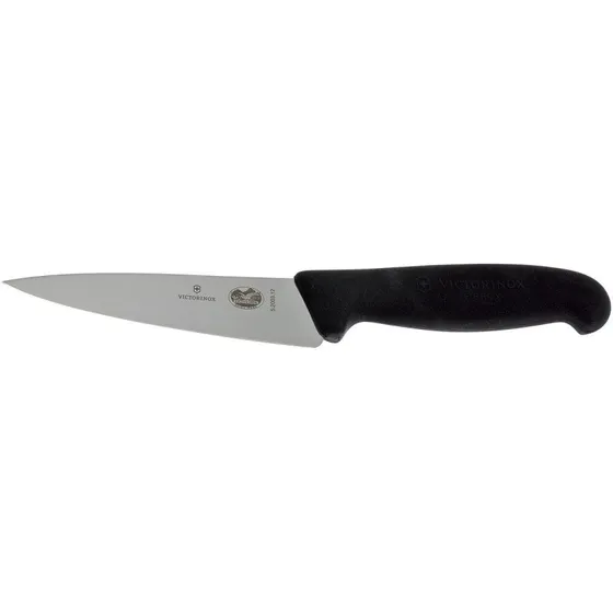 Victorinox Fibrox køkkenkniv 12 cm, sort bred klinge