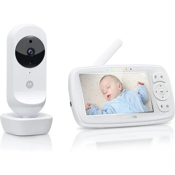 Motorola Ease 44 Connect WiFi babyalarm med kamera, 4,3'' – Hvid