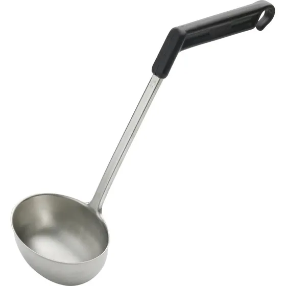 Gense Ergonova suppeøse 24 cl - stål/sort