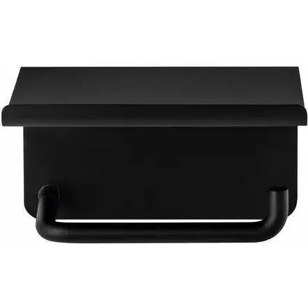 Blomus MODO toiletrulleholder med hylde, sort
