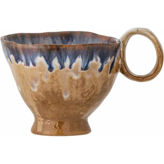 Bloomingville Imogen kop i blå stentøj Ø8,5xH7 cm