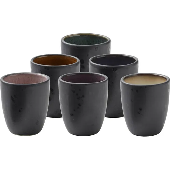 Bitz Espressokop 9 cl, 6 stk. multifarvet