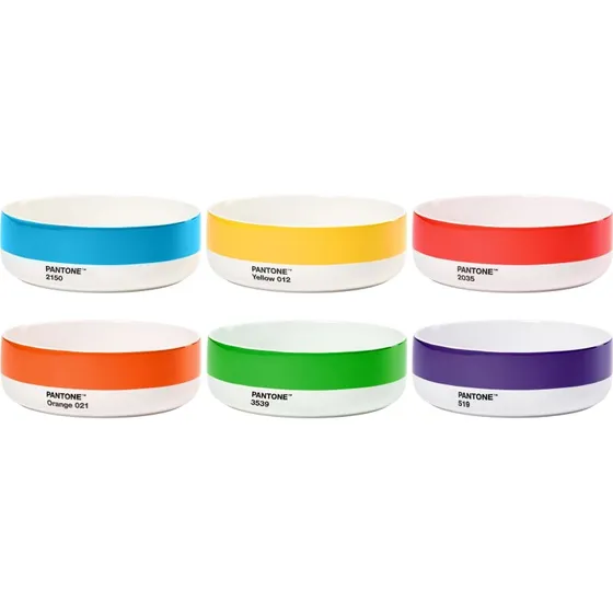 Copenhagen Design Pantone skålesæt 6 stk. 14,5 cm