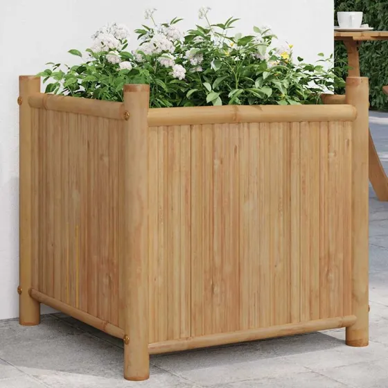 Bambus plantekasse 50x50x50 cm