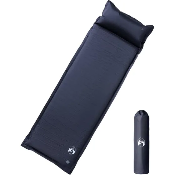 Selvoppustelig campingmadras med pude  gr