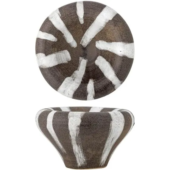 Bloomingville Ladris skål - brun stentøj 450 ml