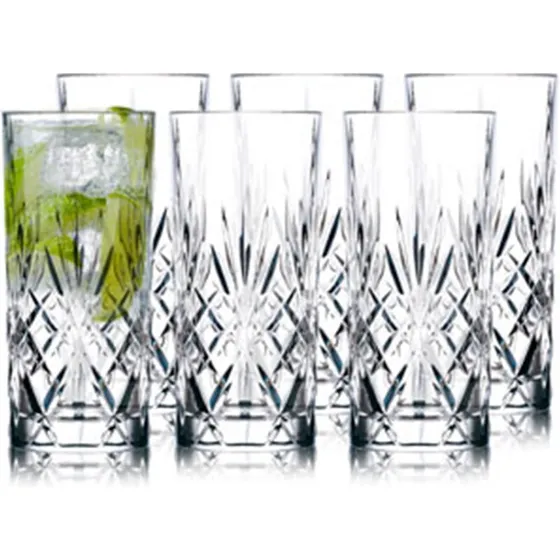 Lyngby Glas Melodia Highball 36 cl, 6 stk (H 15 cm)