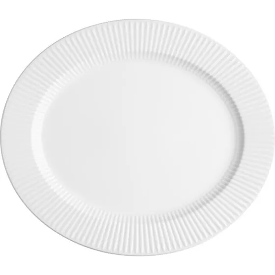 Eva Trio Legio Nova ovalt serveringsfad 37 cm hvid