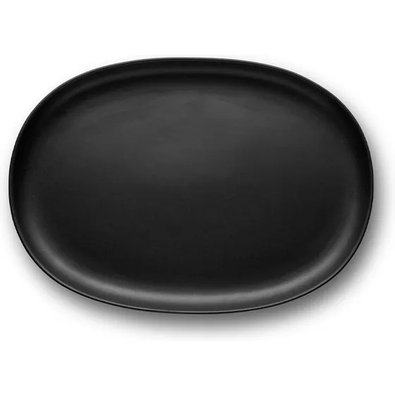 Eva Solo Nordic Kitchen ovalt serveringsfad 36x25 cm, sort stentøj