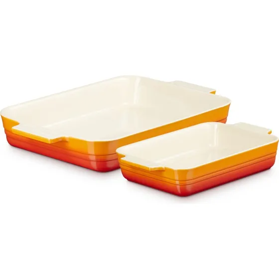 Le Creuset stentøjs fadsæt 2 dele (25/32 cm)