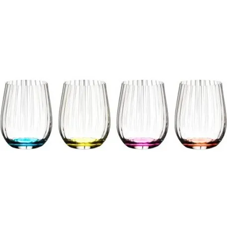 Riedel Thumbler glas, 4 stk. (344 ml) - farvede