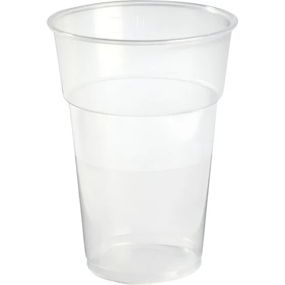 Duni Ølglas 40 stk, 0,4 L, transparent (PP-plast)