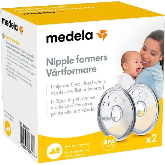 Medela Brystvorteformere 2 stk. – til flade/indadvendte brystvorter