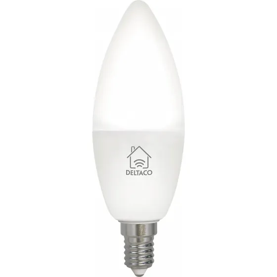 DELTACO Smart Home LED E14 CCTC, dæmpbar 4,5W (hvid)