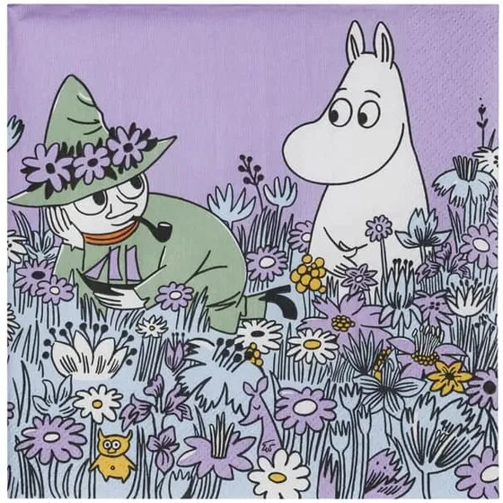Mumitroldene Papirservietter 20 stk – Tove Jansson-motiv