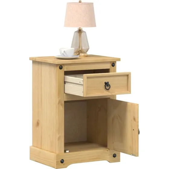 Sengebord Corona 45x35x64 cm i massivt fyrretræ